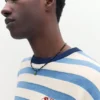 T-shirt a righe in maglia T-shirt a righe in maglia