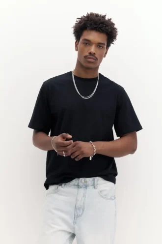 T-shirt basic in cotone a maniche corte