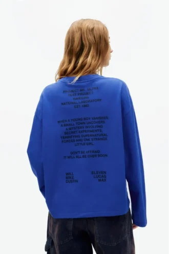 T-shirt blu Stranger Things