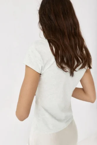 T-shirt con bottoni