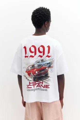 T-shirt con grafica auto