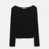 T-shirt con scollo rifinito in pizzo T-shirt con scollo rifinito in pizzo