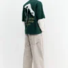 T-shirt con stampa a doppia manica T-shirt con stampa a doppia manica