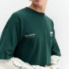 T-shirt con stampa a doppia manica T-shirt con stampa a doppia manica