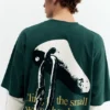 T-shirt con stampa a doppia manica T-shirt con stampa a doppia manica