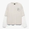 T-shirt con stampa a doppia manica T-shirt con stampa a doppia manica