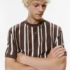 T-shirt in maglia a pannelli T-shirt in maglia a pannelli