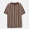 T-shirt in maglia a pannelli T-shirt in maglia a pannelli