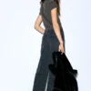 T-shirt nera con strass T-shirt nera con strass