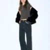 T-shirt nera con strass T-shirt nera con strass