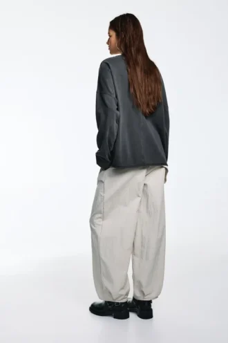 T-shirt oversize a maniche lunghe
