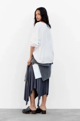 T-shirt oversize a maniche lunghe