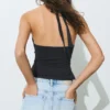 Top all’americana con dettagli metallici Top all’americana con dettagli metallici