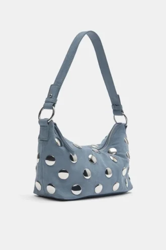 Top con spalline arricciato