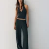 Top halter in crêpe Top halter in crêpe