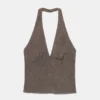 Top halter in crêpe Top halter in crêpe