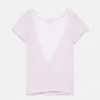 Top in maglia a maniche corte con schiena scoperta Top in maglia a maniche corte con schiena scoperta