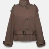Trench corto a collo alto Trench corto a collo alto