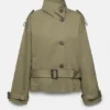 Trench corto a collo alto Trench corto a collo alto