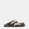Zoccoli in pelle con stampa mucca STWD Zoccoli in pelle con stampa mucca STWD