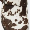 Zoccoli in pelle con stampa mucca STWD Zoccoli in pelle con stampa mucca STWD